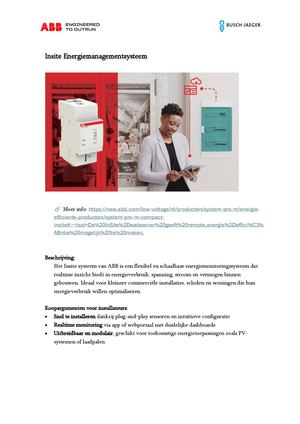 ABB Insite Energiemanagementsysteem