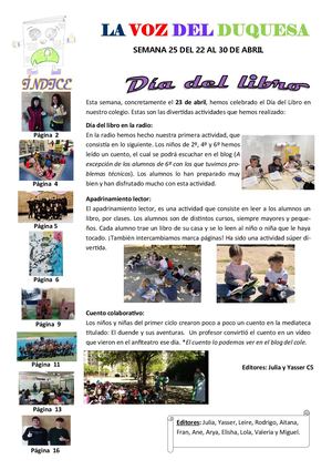 Semana 25 La Voz del Duquesa