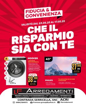 Volantino Fiducia & Convenienza Maggio Lf Arredamenti