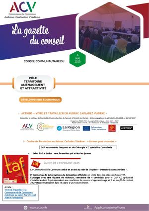 GAZETTE DU CONSEIL - 6 mai 2025