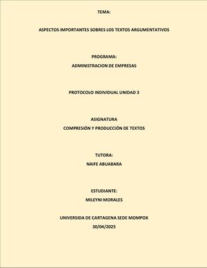 Textos Argumentativos Mileyni