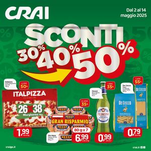 Volantino Crai Arcev dal 2 al 14 maggio