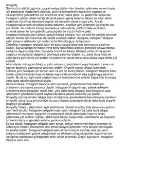 Sosyality.com | Instagram, TikTok, YouTube Takipçi ve Beğeni Satın Al