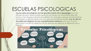 Escuelas Psicologicas