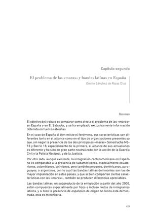 Dialnet El Problema De Las Maras Ybandas Latinas En Espana 7235787