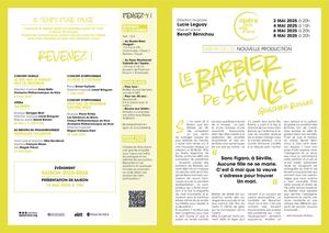 Le Barbier de Séville - programme de salle