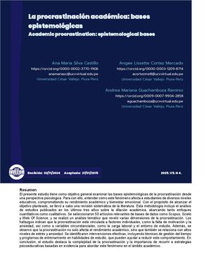 La procrastinación académica: bases epistemológicas