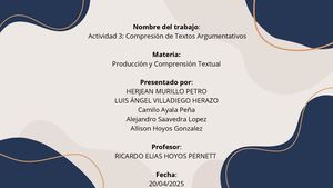 Comprensión textual actividad 3
