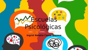 Escuelas Psicológicas Ingrid Natalia Cante