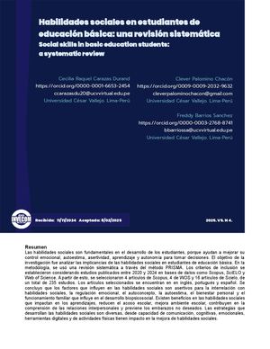 Habilidades sociales en estudiantes de educación básica: una revisión sistemática