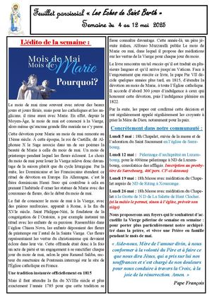 Bulletin Du 5 Au 15 Mai 2025