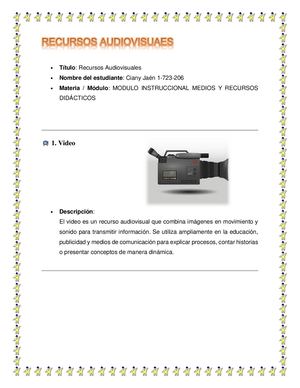 Recursos Audiovisuaes