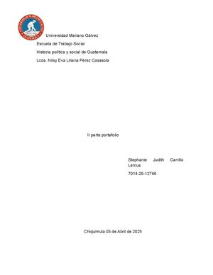 Ii Parte Del Portafolio