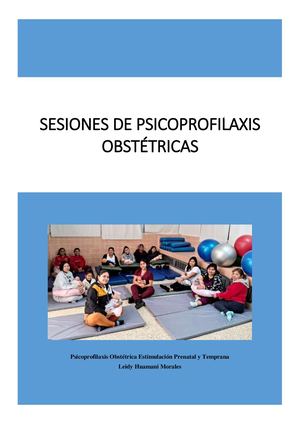 Diseño De Sesiones De Psicoprofilaxis