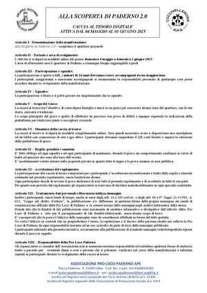 Caccia Al Tesoro Regolamento Rev 1