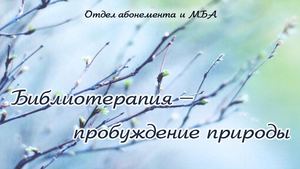 Библиотерапия. Апрель