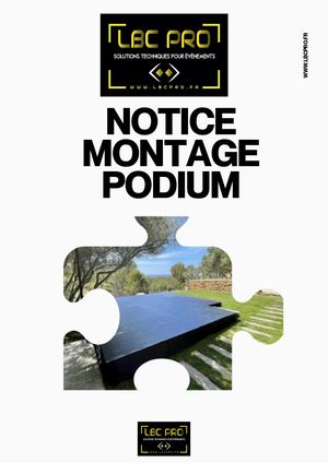 Notice Montage Podiums