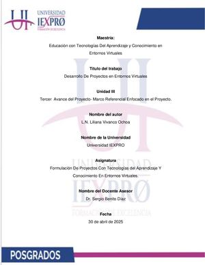 Act 4 Liliana Vivanco Ochoa Proyecto Final
