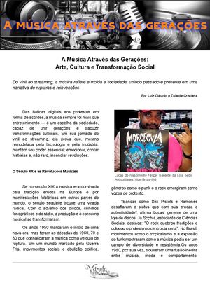 A Música Através Das Gerações