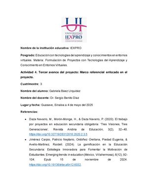 Marco De Referencia Basado En El Proyecto