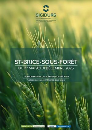 Calendrier des collectes de déchets 2025