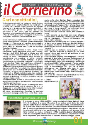 Il Corrierino Maggio 2025. Anno 27 01/2025