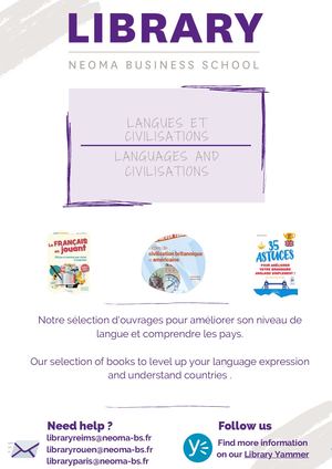 Biblio Langues Et Civilisations Mai 2025 1