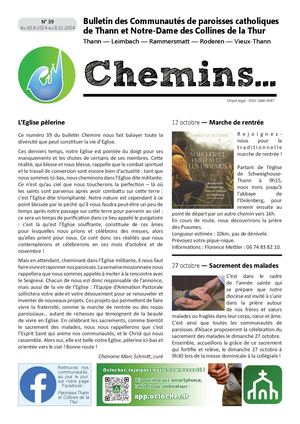 Chemins N° 39 Octobre Novembre 2024