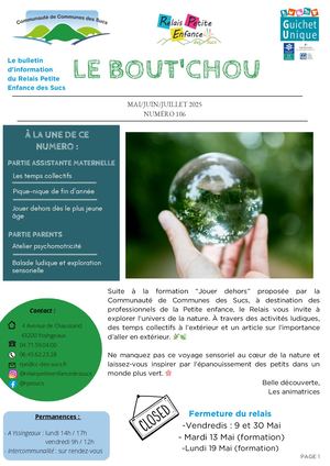 Petit Journal Mai juin juillet