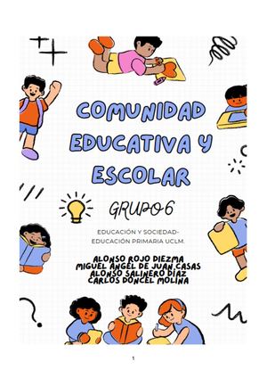 Grupo 6 Comunidad Educativa Y Escolar