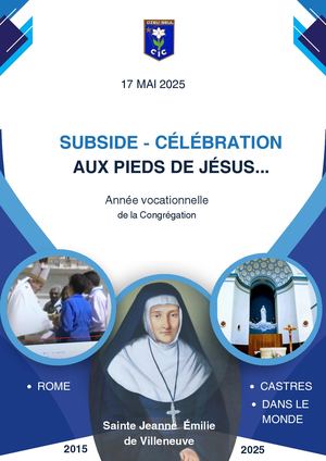 10 Ans De Canonisation de Sainte Jeanne-Émilie Célébrations Du 17 Mai 2025