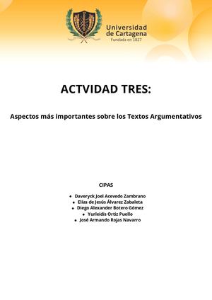 Actividad Unidad 3 - Comprensión y Producción de Textos