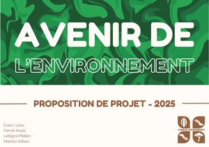 Projet Tutoré - Avenir de l'Environnement