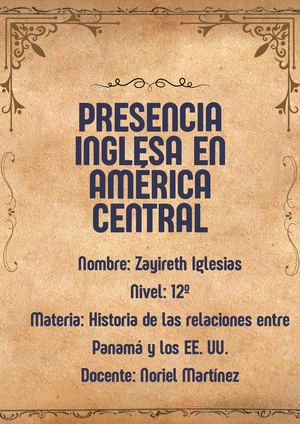 Presencia Inglesa En América Central