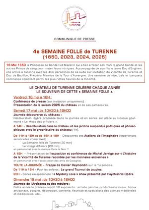 Communiqué Semaine Folle 2025