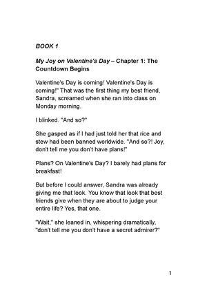 My Joy on Valentine's day BOOK 1