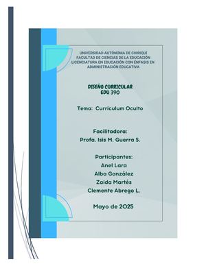 El Currículum Oculto