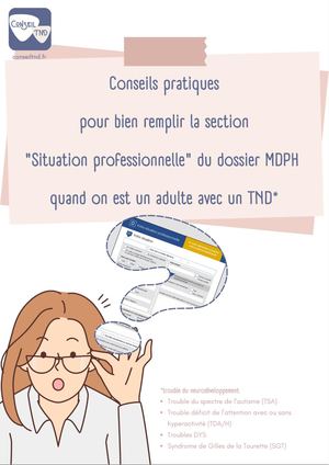 Conseils Pour Remplir Le Dossier Mdph quand on a un TND