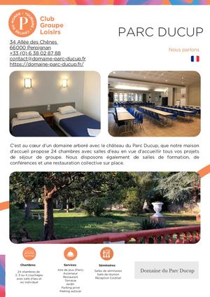 Parc Ducup Club Groupes Loisirs