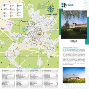 Plan de ville Cozes 2025