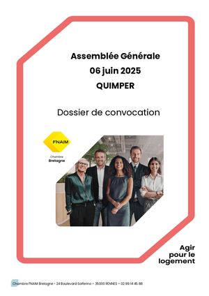 Dossier Convocation Assemblée Générale 2025