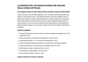 La Grande Crisi Un'analisi Globale Del Declino Della Chiesa Cattolica