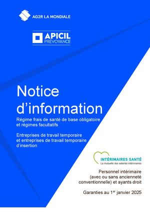 Intérimaires Sante - Notice d'Information 2025
