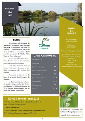 Pannecé Bulletin Mai 25
