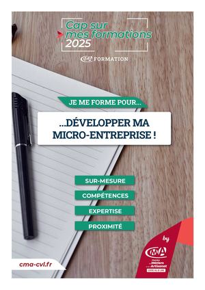 Catalogue Formations 2025_Développer ma micro-entreprise ou me reconvertir