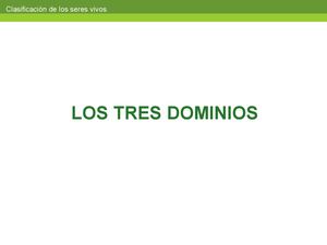 Dominios y Reinos de la vida