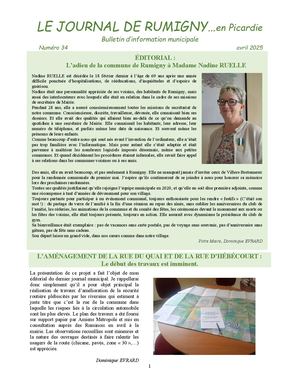 Journal N°34 Avril 2025