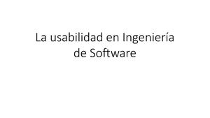 La Usabilidad En Ingeniería De Software