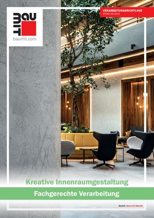 Baumit Kreative Innenraumgestaltung Verarbeitungsrichtlinie