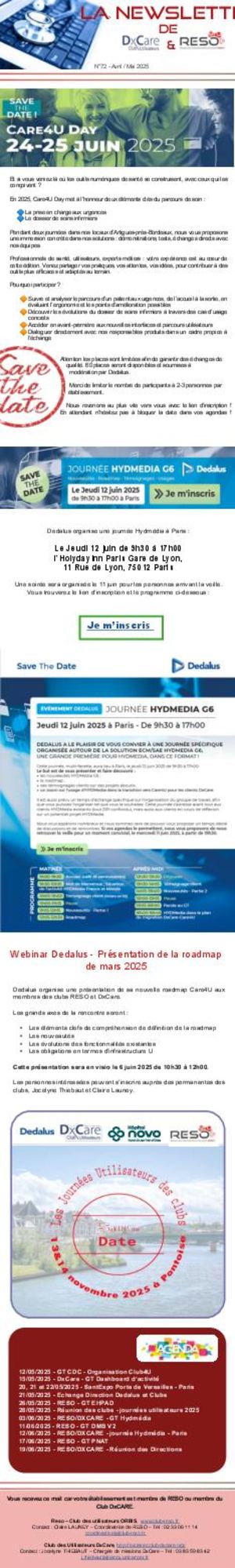 Reso Newsletter Commune 72 Avril 2025